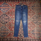 Levi's 720 W26 L26 Skinny Classic Ripped Style Blue Denim Jeans