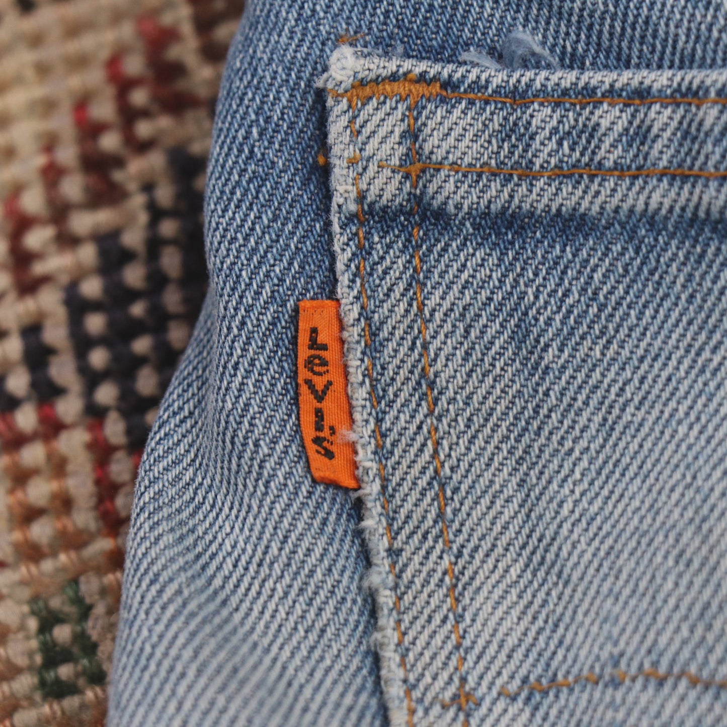 Levi's Orange Tab W30 L28 Tapered Leg Relaxed Fit Blue Denim Jeans