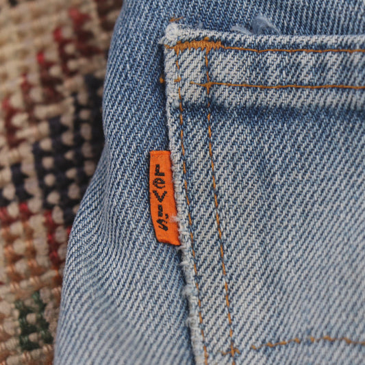 Levi's Orange Tab W30 L28 Tapered Leg Relaxed Fit Blue Denim Jeans