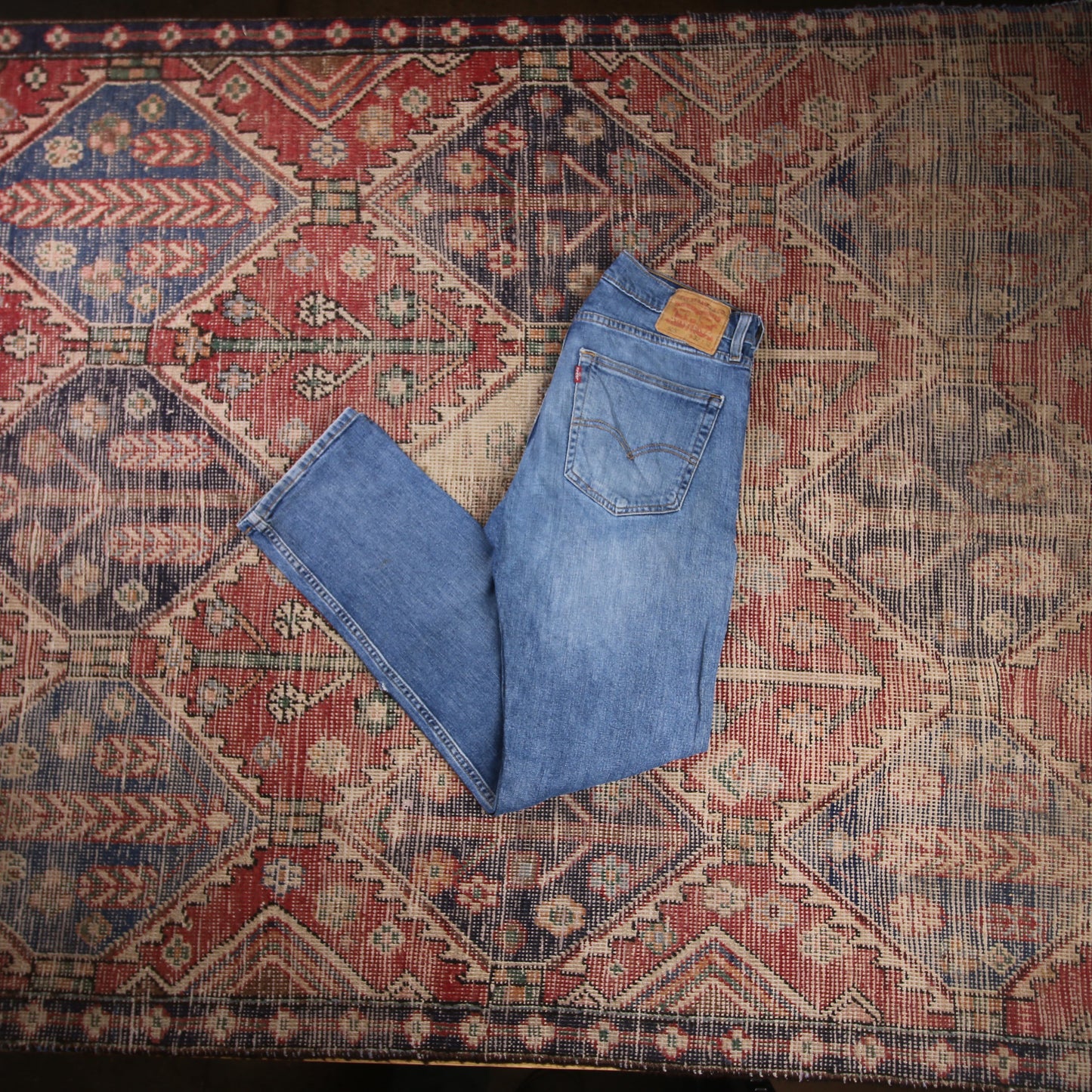 Levi's 505 W30 L31 Straight Leg Regular Fit Blue Denim Jeans