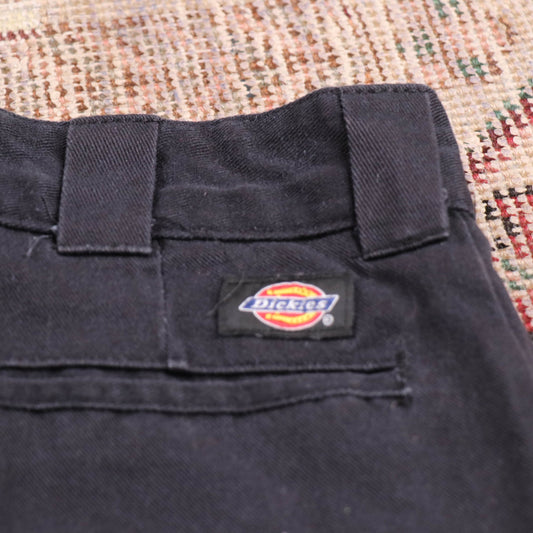 Dickies 874 W32 L26 Straight Leg Black Cotton Blend Casual Trousers