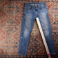 Levi's 502 Red Tab W34 L31 Tapered Leg Regular Fit Blue Denim Jeans