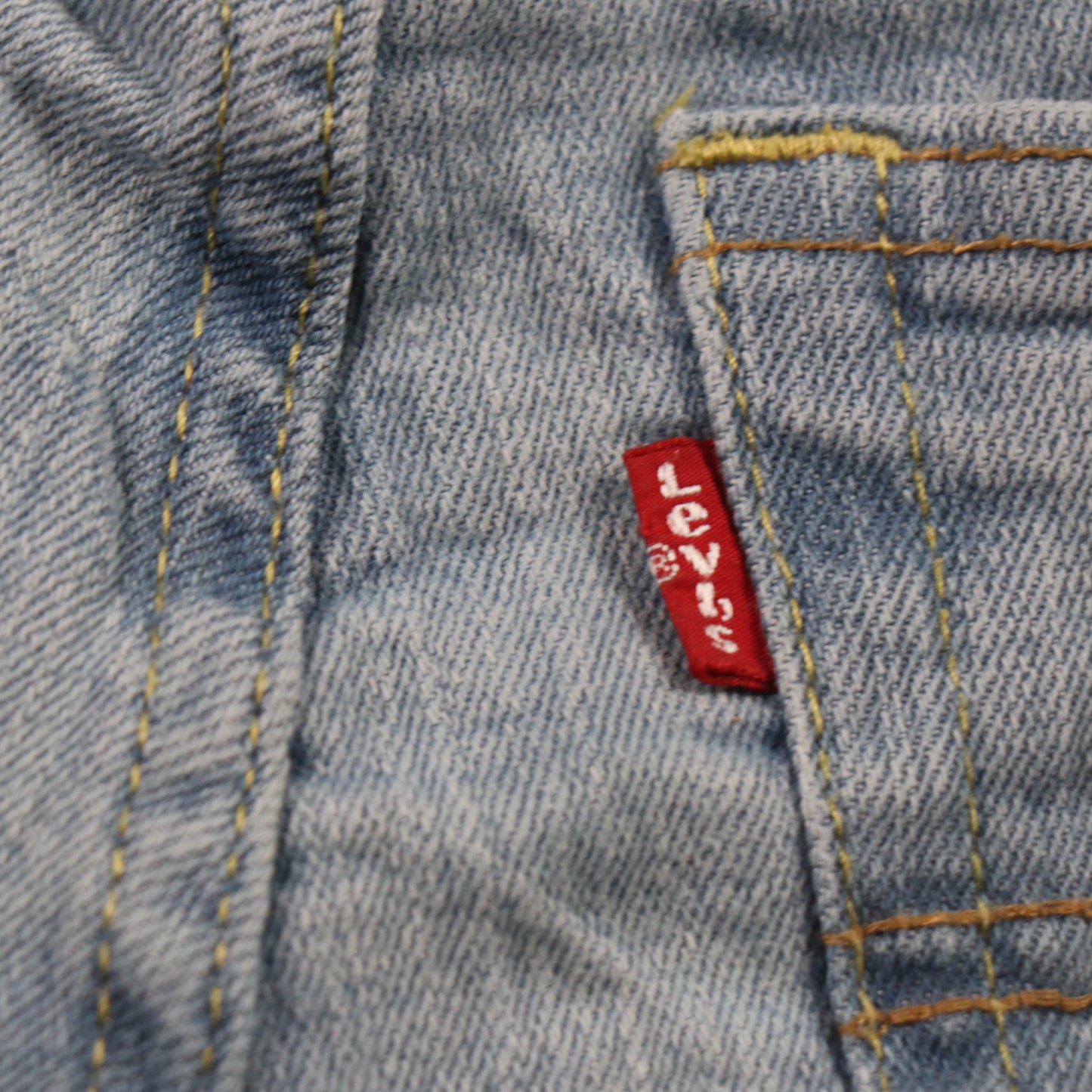 Levi's 502 Red Tab W26 L26 Tapered Leg Regular Fit Blue Denim Jeans