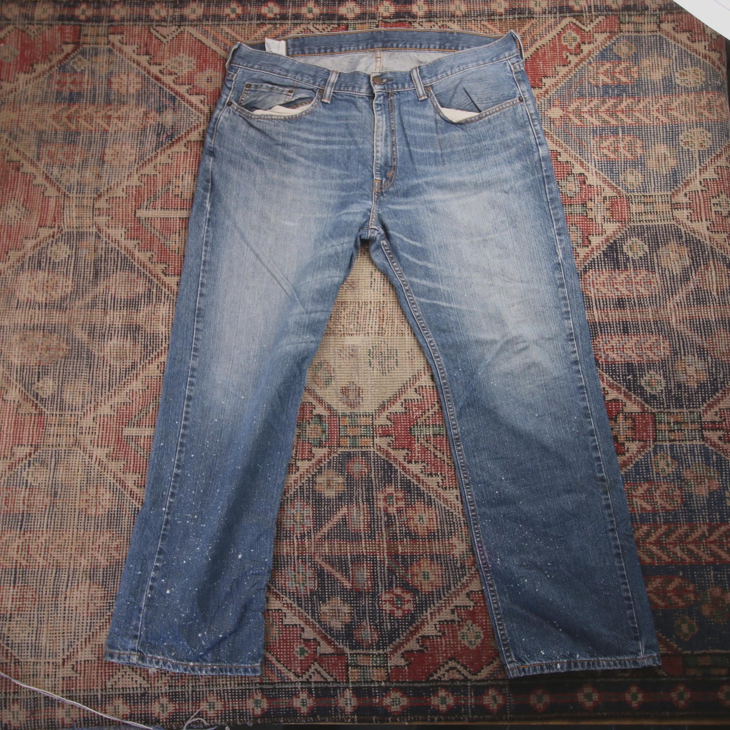 Levi's 559 W40 L29 Straight Leg Relaxed Fit Blue Denim Jeans