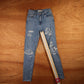 Levi's 721 Red Tab W26 L27 Skinny Blue Denim Jeans