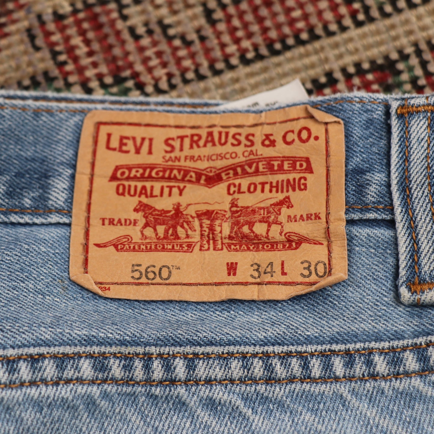 Levi's 560 W34 L30 Comfort Fit Blue Denim Jeans
