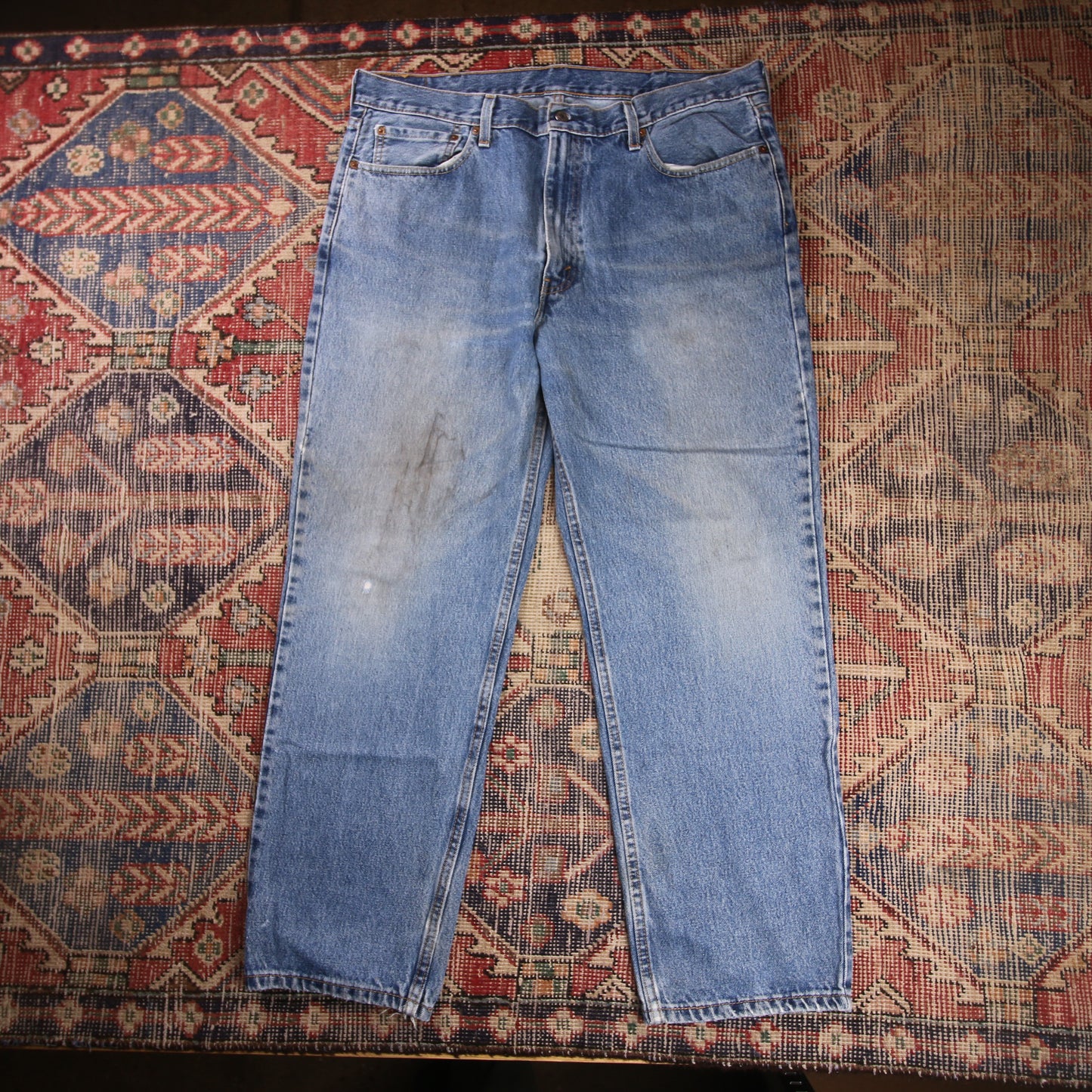 Levi's 550 W40 L30 Tapered Leg Relaxed Fit Blue Denim Jeans