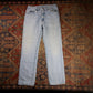 Lee W32 L31 Straight Leg Relaxed Fit Blue Denim Jeans