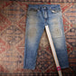 Levi's 505 Red Tab W38 L27 Straight Leg Regular Fit Blue Denim Jeans