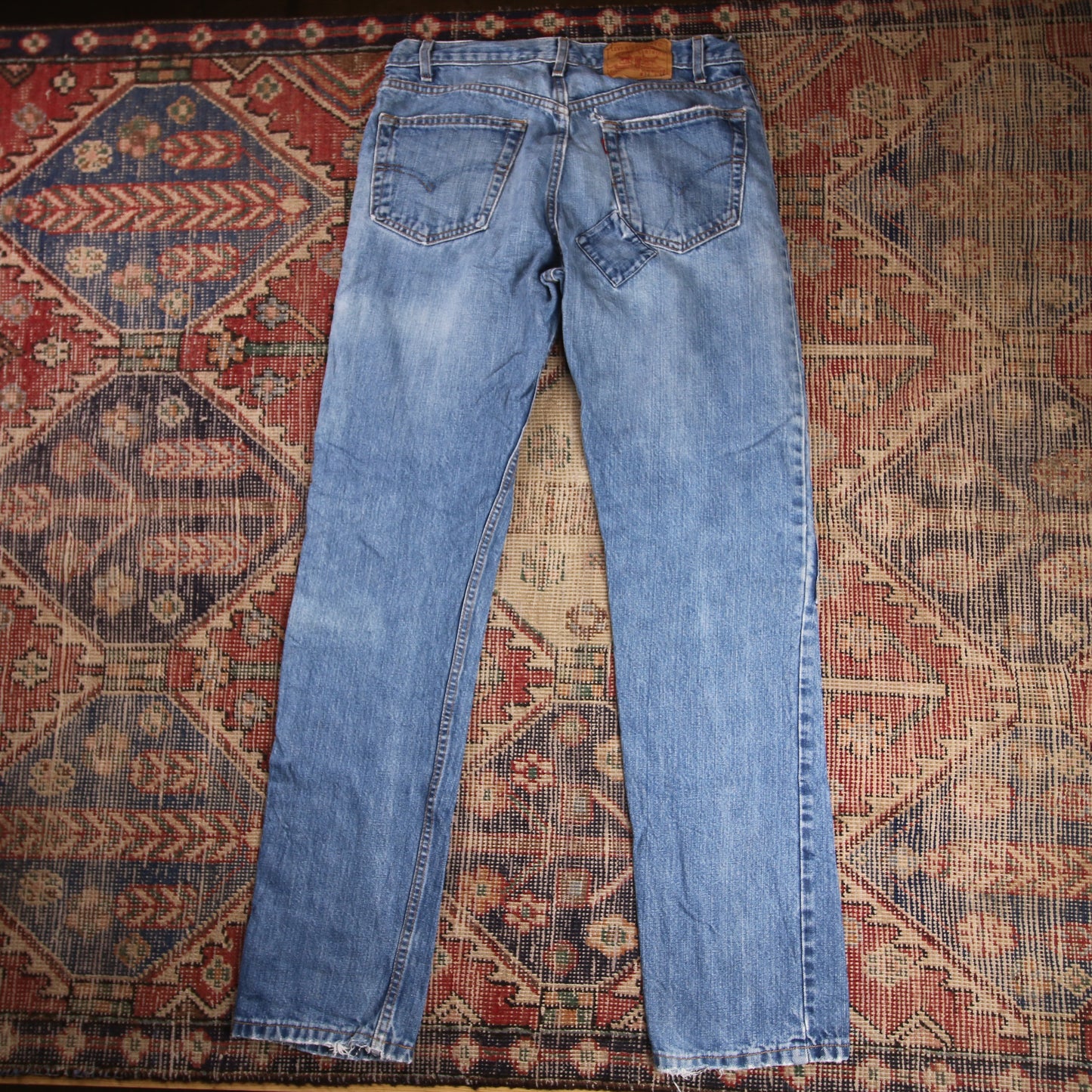 Levi's 505 W32 L33 Straight Leg Regular Fit Blue Denim Jeans