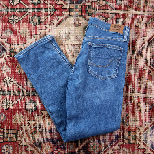 Levi's W28 L26 Straight Leg Blue Denim Jeans