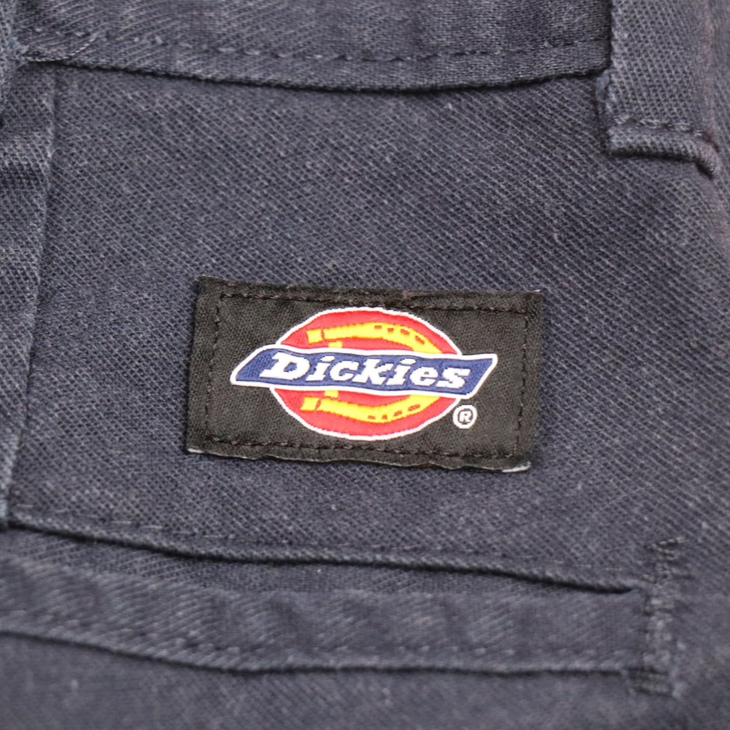 Dickies W26 L30 Straight Leg Blue Cotton Blend Trousers