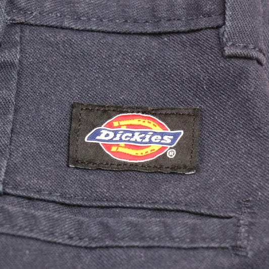 Dickies W26 L30 Straight Leg Blue Cotton Blend Trousers