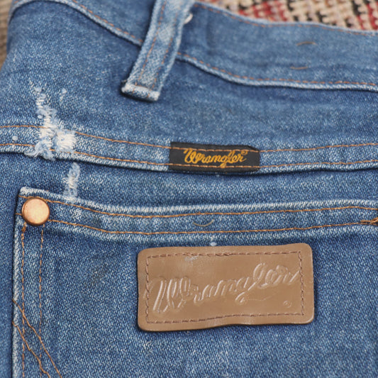 Wrangler W36 L28 Straight Leg Blue Denim Jeans
