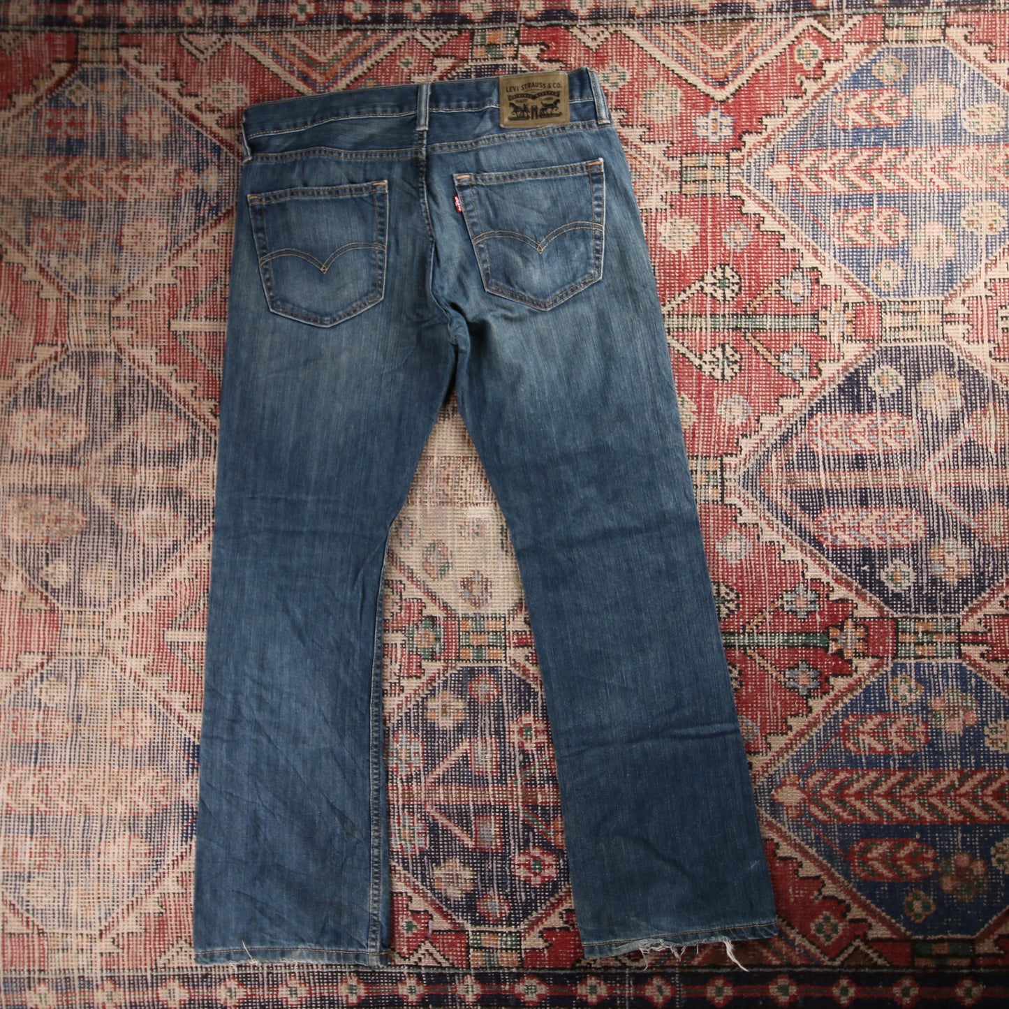 Levi's Red Tab W32 L28 Straight Leg Relaxed Fit Blue Denim Jeans