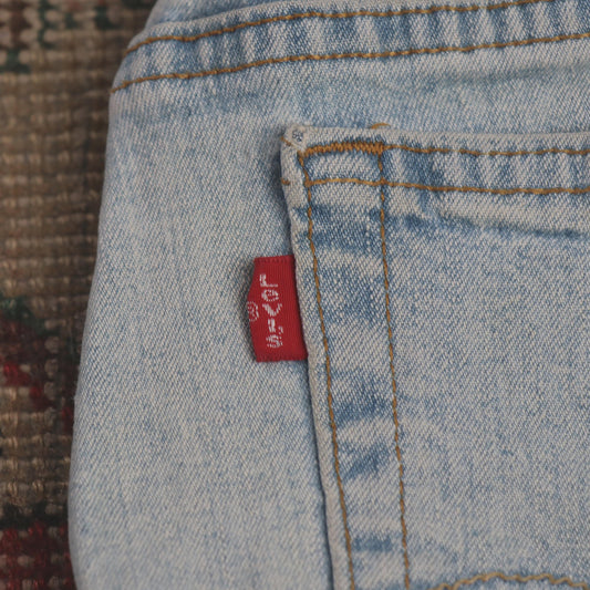 Levi's W34 L32 Straight Leg Loose Fit Blue Denim Jeans