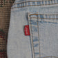 Levi's W34 L32 Straight Leg Loose Fit Blue Denim Jeans