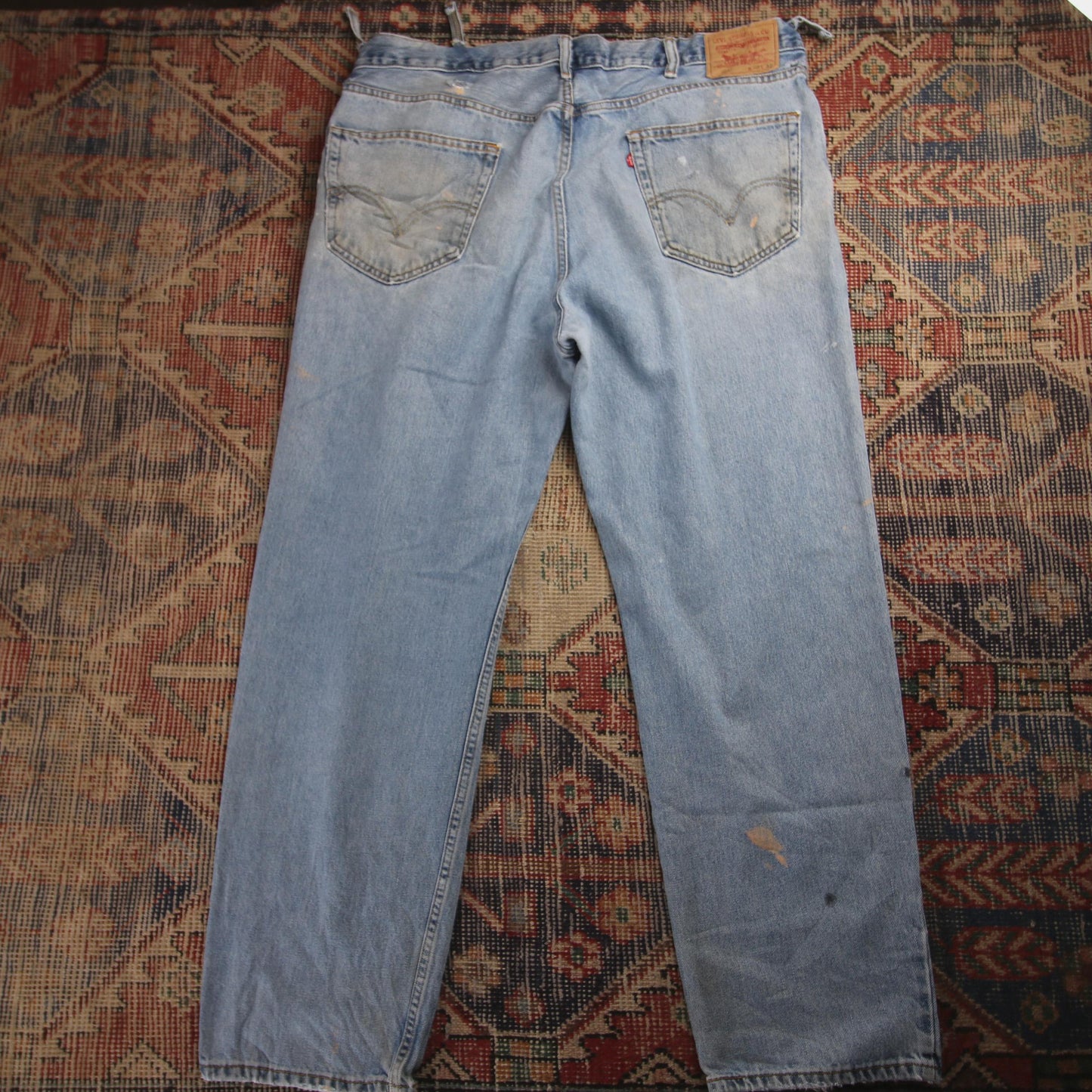 Levi's 550 W40 L30 Tapered Leg Relaxed Fit Blue Denim Jeans