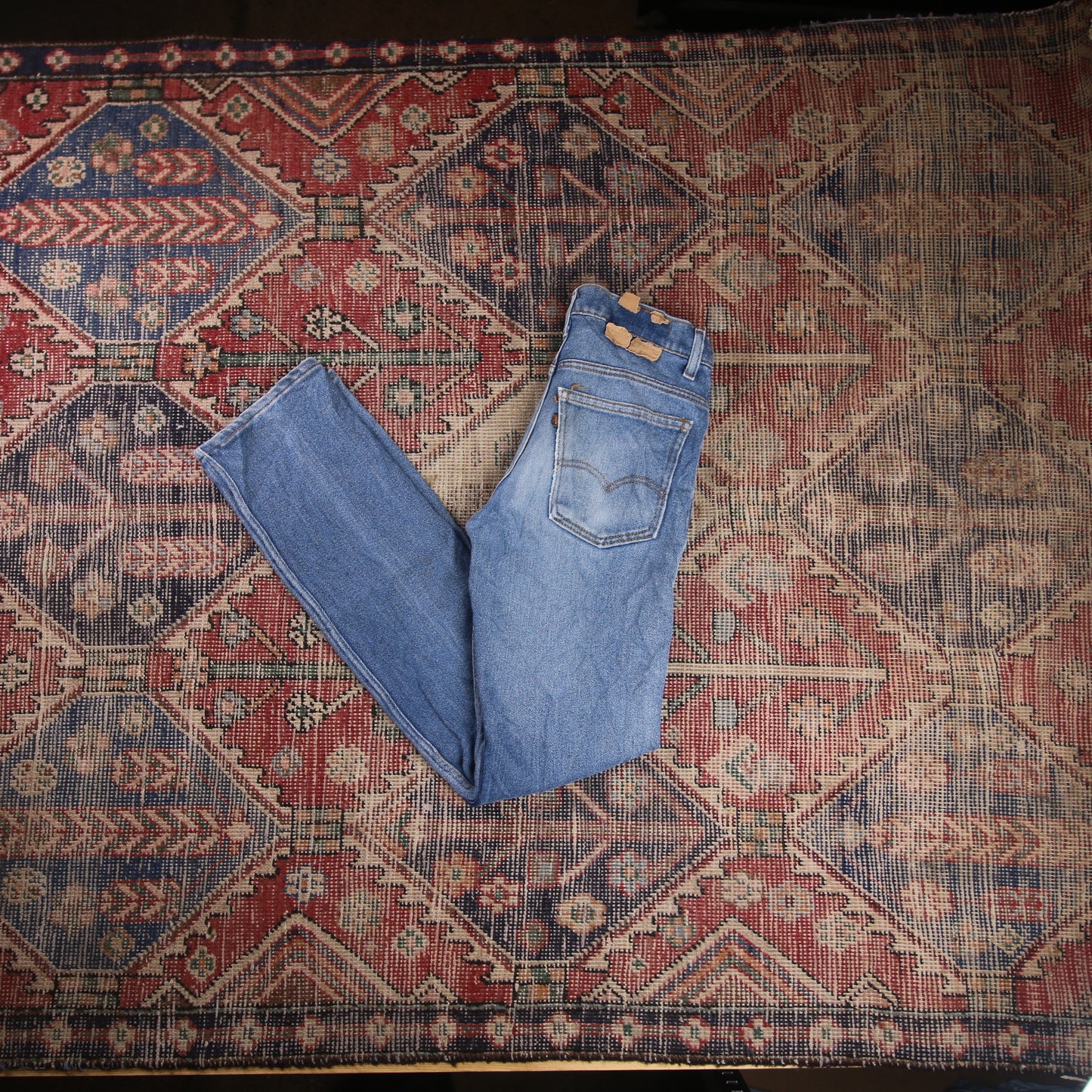 Levi's W30 L34 Straight Leg Blue Denim Jeans
