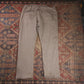 Wrangler W38 L30 Straight Leg Relaxed Fit Brown Cotton Blend Trousers