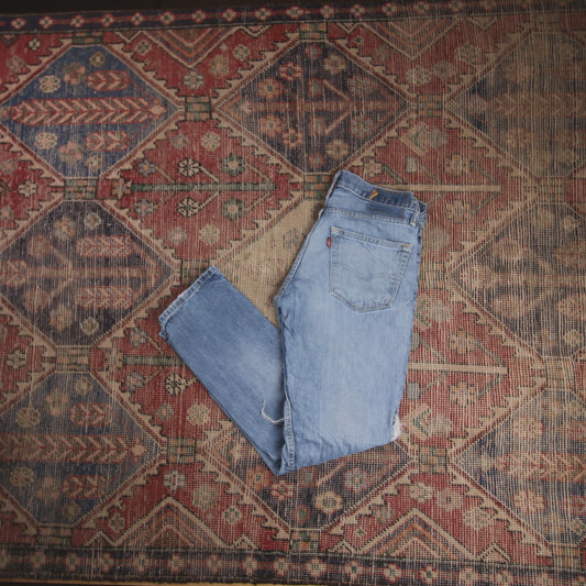 Levi's W30 L29 Classic Ripped Style Blue Denim Jeans
