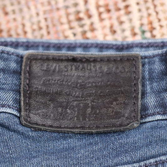 Levi's 712 Capital E W28 L29 Slim Fit Blue Denim Jeans