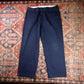 Dickies W38 L30 Straight Leg Relaxed Fit Blue Cotton Blend Trousers