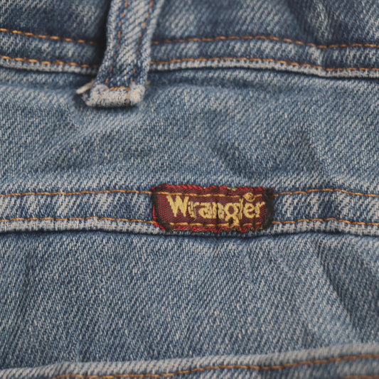 Wrangler W44 L27 Straight Leg Relaxed Fit Blue Denim Jeans