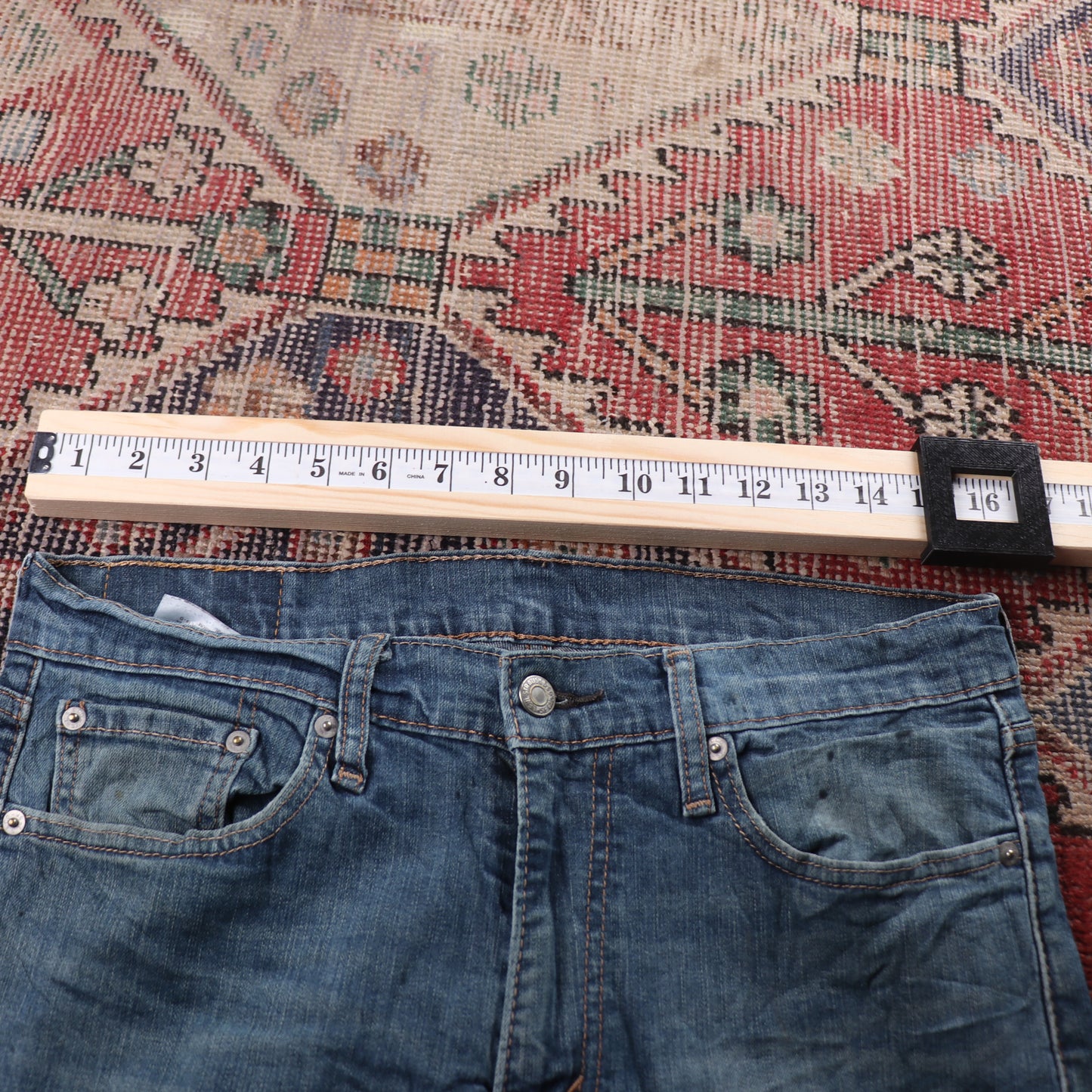 Levi's 511 Red Tab W32 L29 Slim Fit Blue Denim Jeans