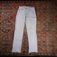 Levi's 505 W30 L30 Straight Leg Regular Fit White Denim Jeans