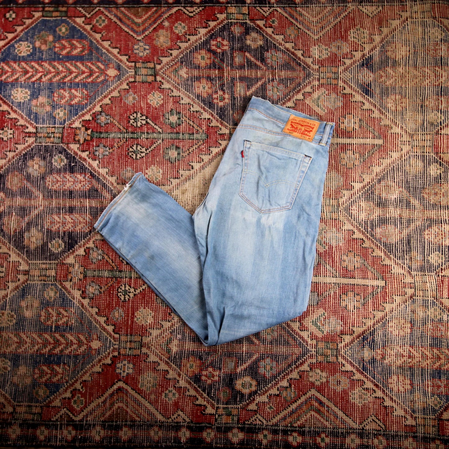 Levi's 508 W36 L29 Tapered Leg Regular Fit Blue Denim Jeans