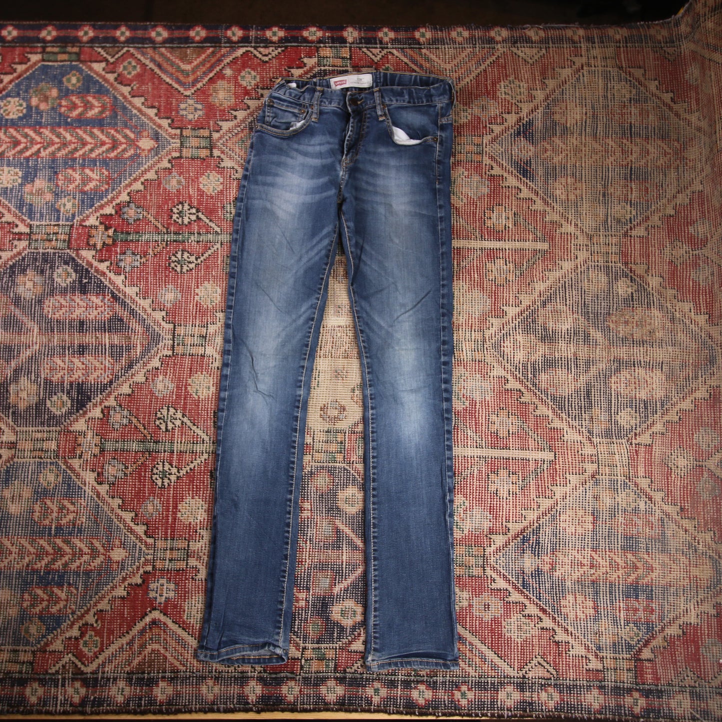Levi's 520 W28 L31 Tapered Leg Slim Fit Blue Denim Jeans