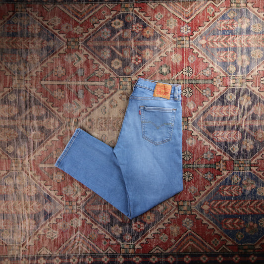 Levi's 505 Red Tab W30 L28 Straight Leg Regular Fit Blue Denim Jeans