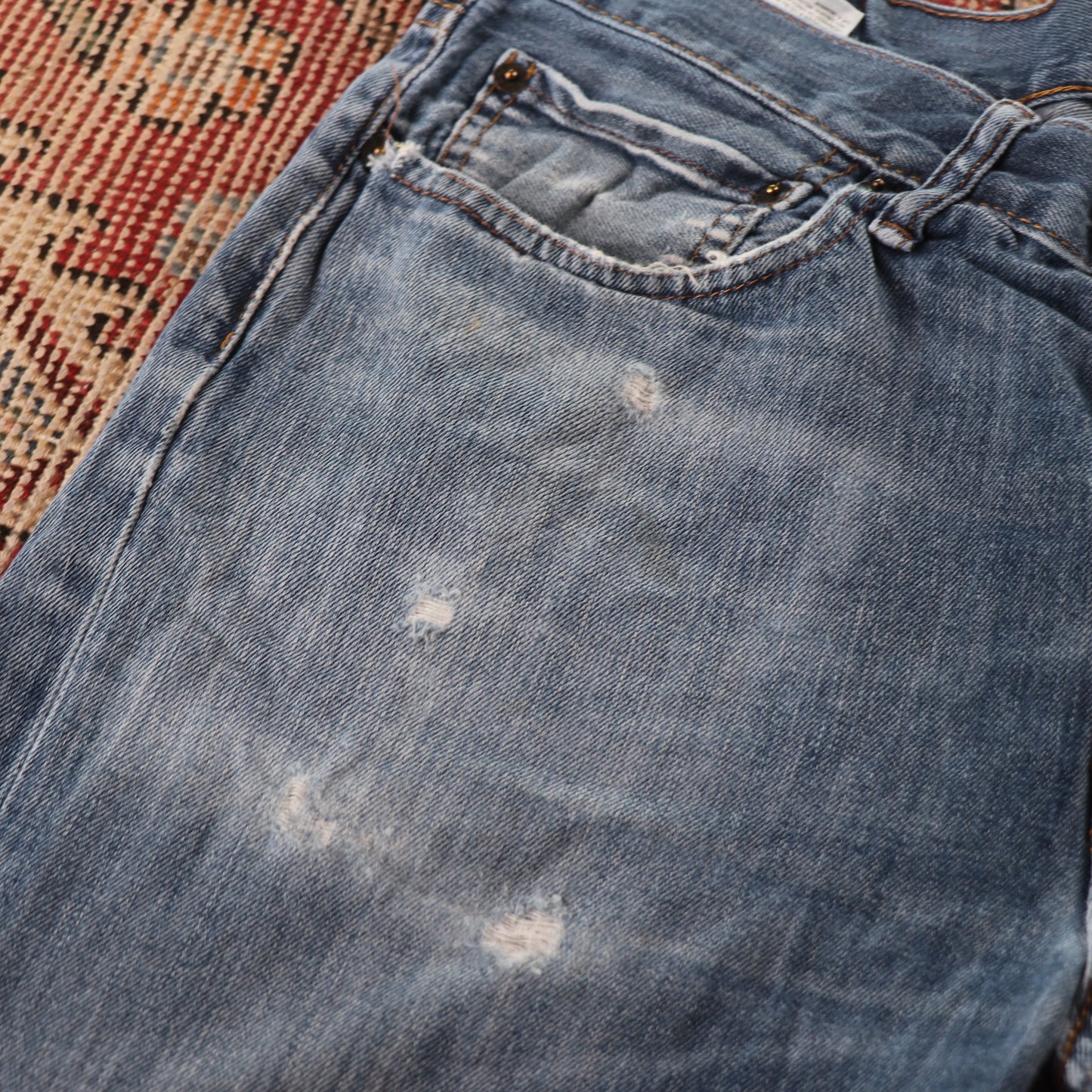 Levi's Red Tab W34 L29 Straight Leg Blue Denim Jeans
