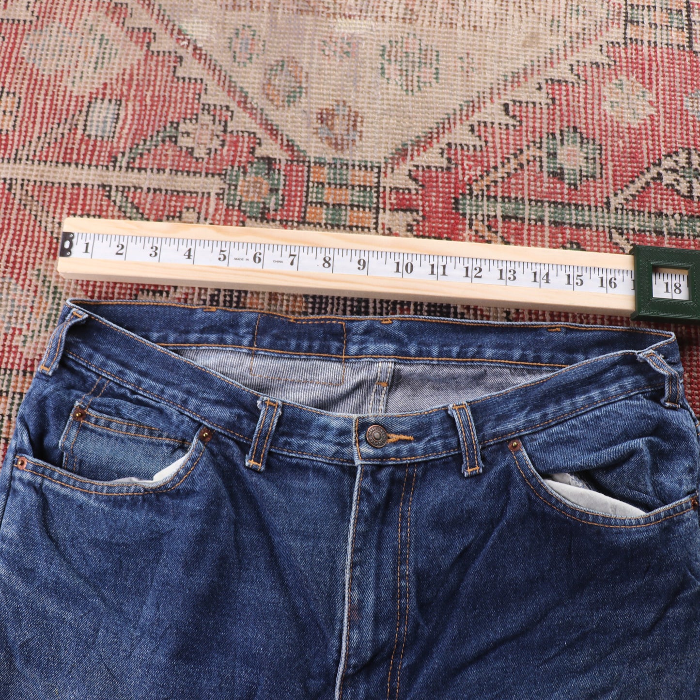 Levi's 501 Red Tab W36 L27 Original Fit Blue Denim Jeans