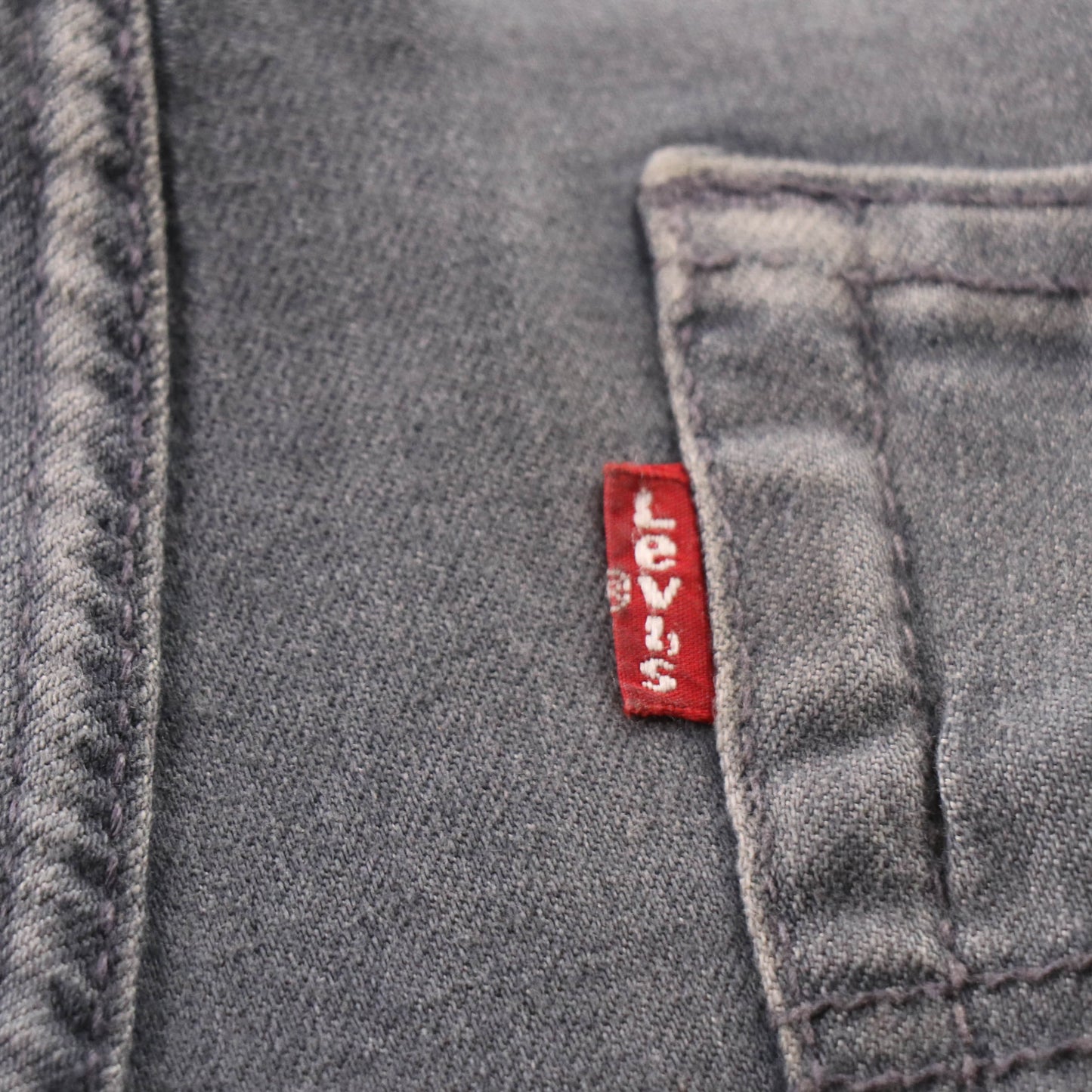 Levi's 512 Red Tab W28 L28 Tapered Leg Slim Fit Grey Denim Jeans