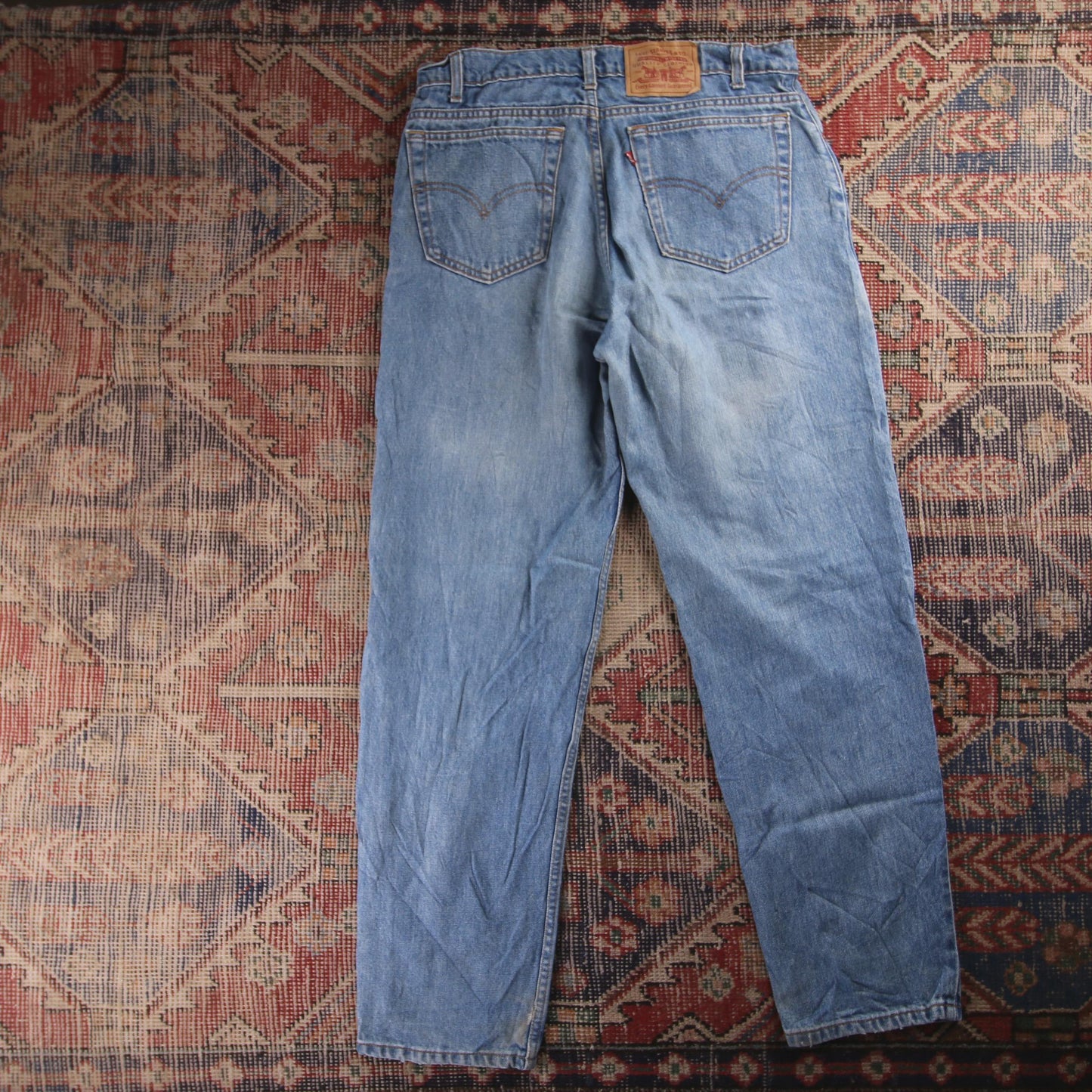 Levi's 505 Red Tab W32 L32 Straight Leg Regular Fit Blue Denim Jeans