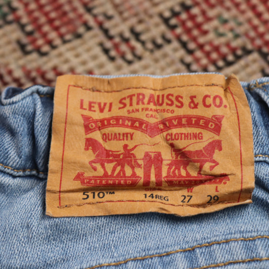 Levi's 510 W26 L27 Skinny Blue Denim Jeans