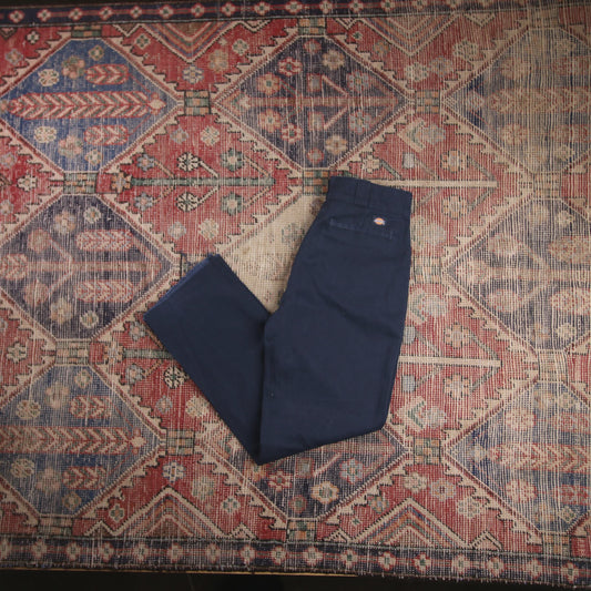 Dickies 774 W28 L28 Straight Leg Black Cotton Blend Trousers