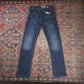 Wrangler W30 L31 Straight Leg Relaxed Fit Blue Denim Jeans