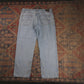 Lee W36 L29 Tapered Leg Relaxed Fit Classic Ripped Style Blue Denim Jeans
