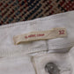 Levi's W34 L25 Slim Fit White Denim Jeans