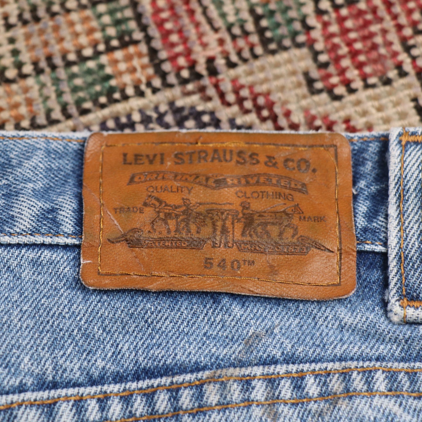 Levi's 540 W38 L31 Relaxed Fit Blue Denim Jeans