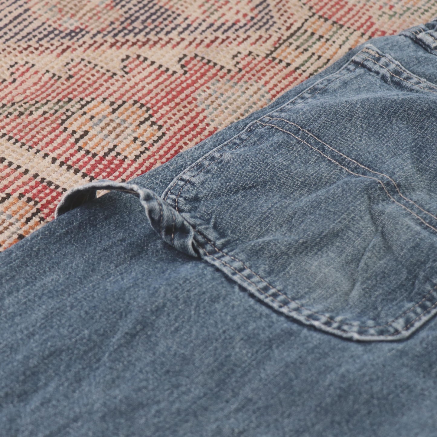 Wrangler W38 L31 Relaxed Blue Denim Jeans