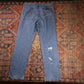 Wrangler W38 L33 Straight Leg Relaxed Fit Blue Denim Jeans