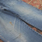 Wrangler W34 L29 Straight Leg Relaxed Fit Blue Denim Jeans