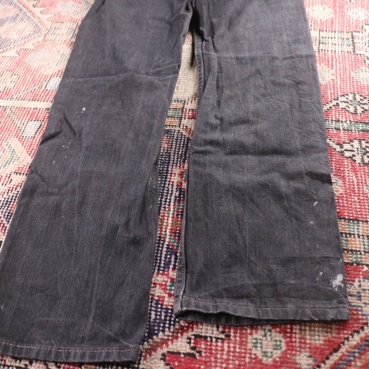 Levi's 505 Red Tab W36 L25 Straight Leg Regular Fit Grey Denim Jeans