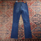 Levi's 711 Red Tab W26 L31 Bootcut Mid-Rise Blue Denim Jeans
