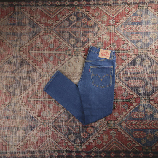 Levi's 511 Red Tab W30 L29 Slim Fit Blue Denim Jeans