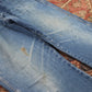 Wrangler W34 L29 Straight Leg Relaxed Fit Blue Denim Jeans
